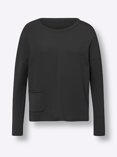heine Pull-over en noir, Vue avec produit