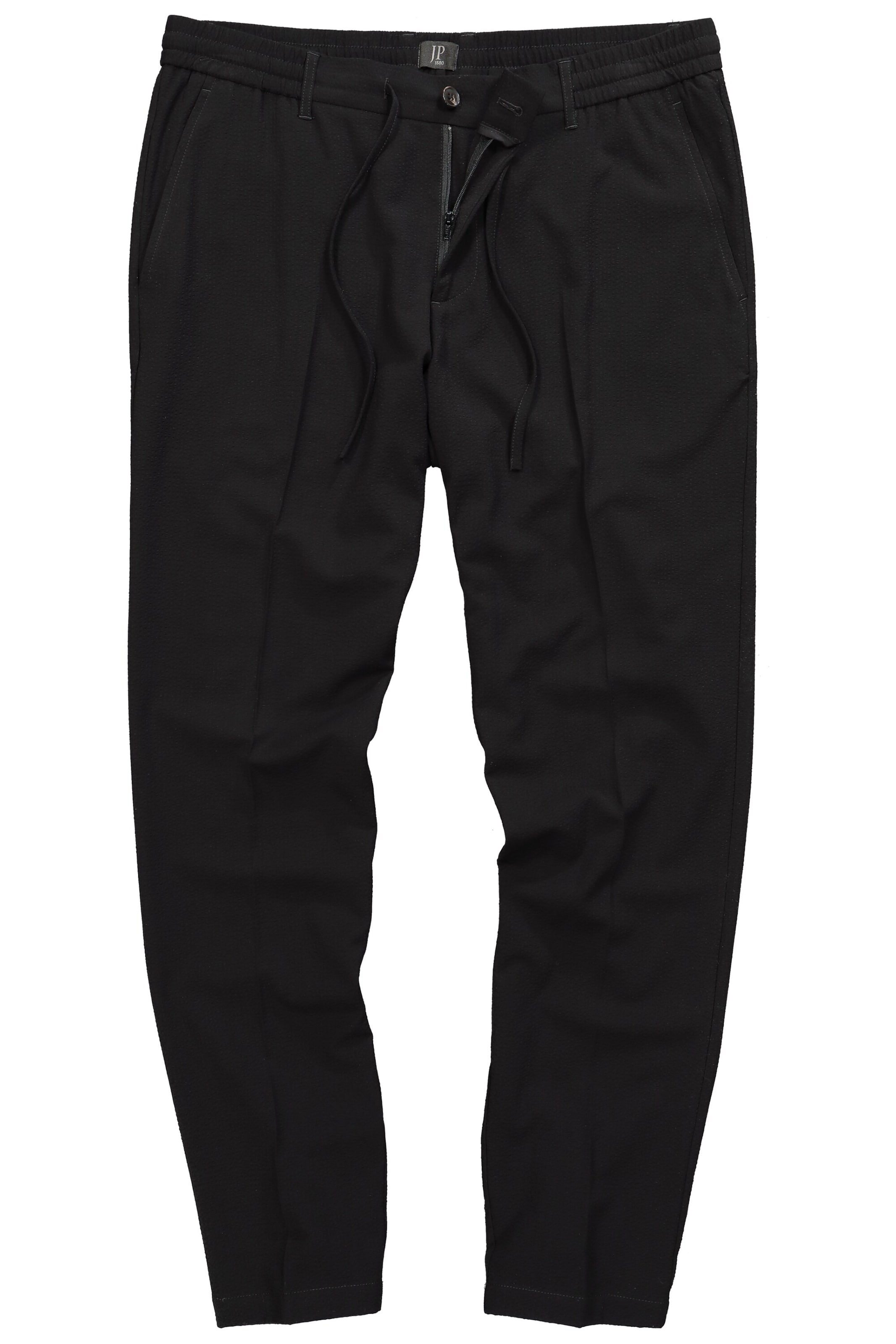 JP1880 Regular Pleated Pants in Black: front