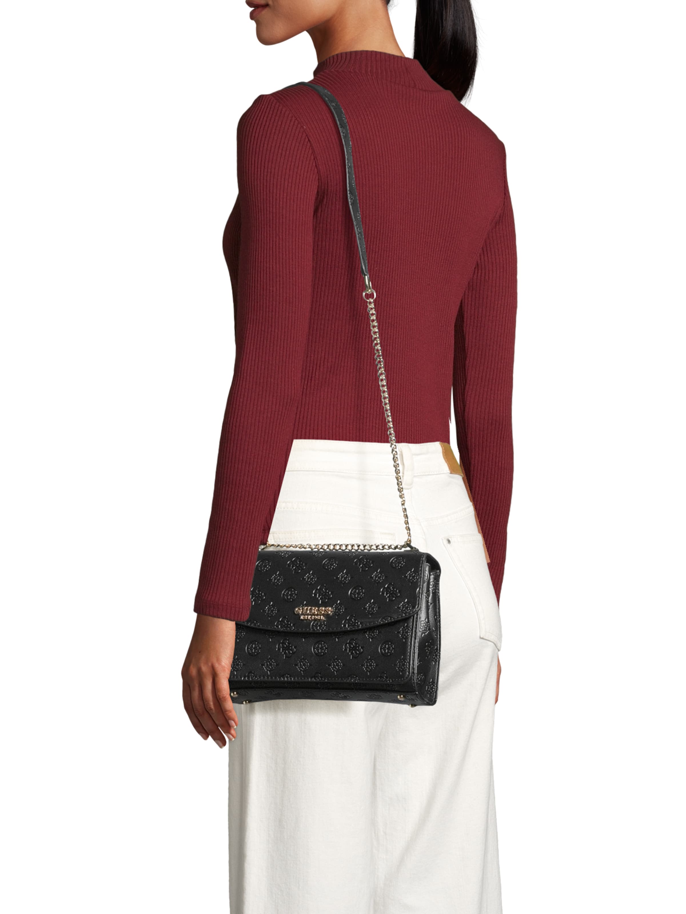 GUESS Сумка через плечо 'PHOEBE CONVERTIBLE XBODY FLAP' в Черный