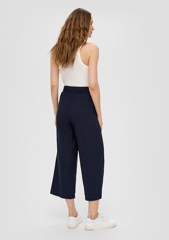 Wide Leg Pantalon s.Oliver en bleu