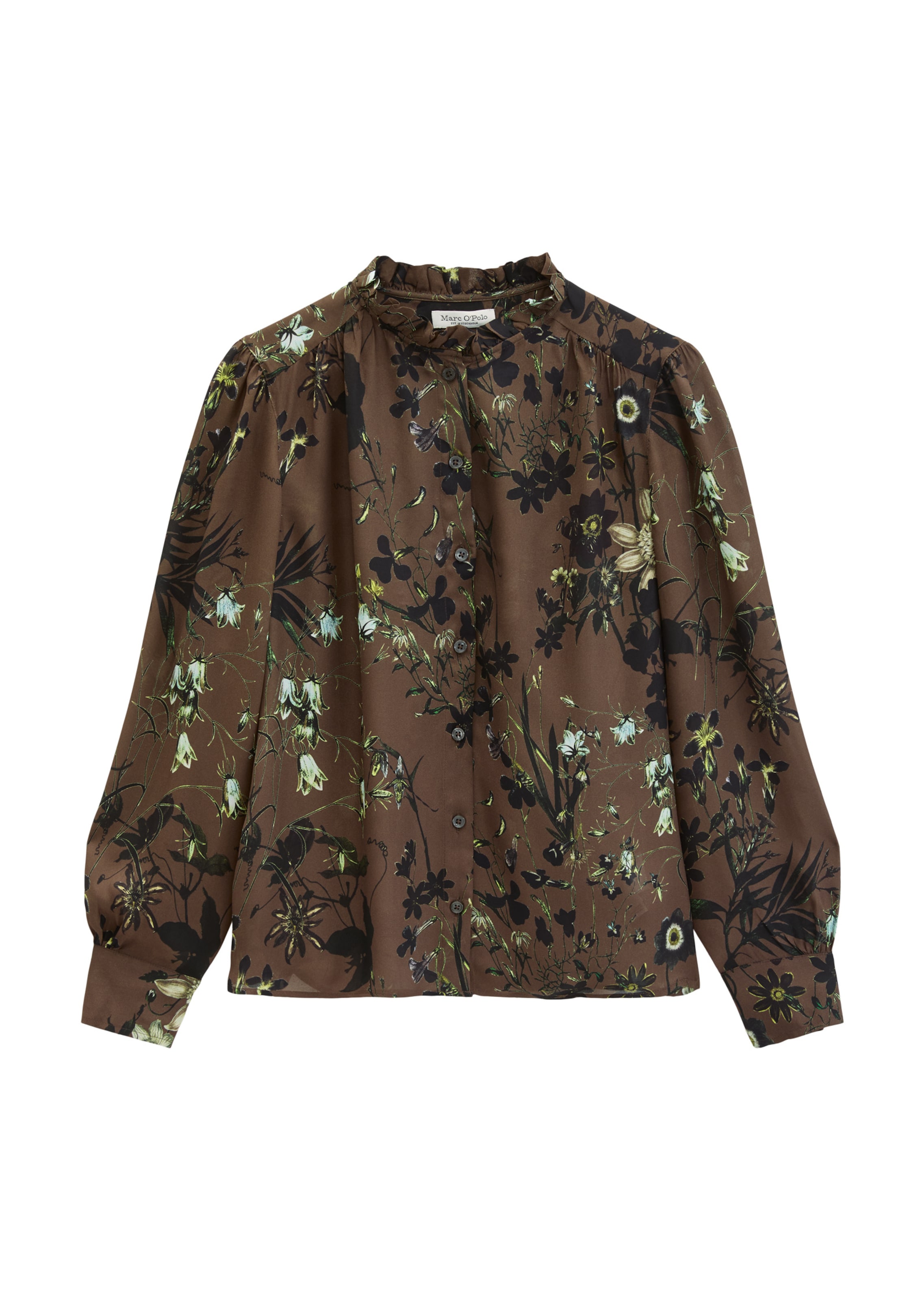Marc O'Polo Bluse in Braun: Vorderseite