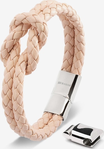 SERASAR Bracelet 'Knot' in Pink: front