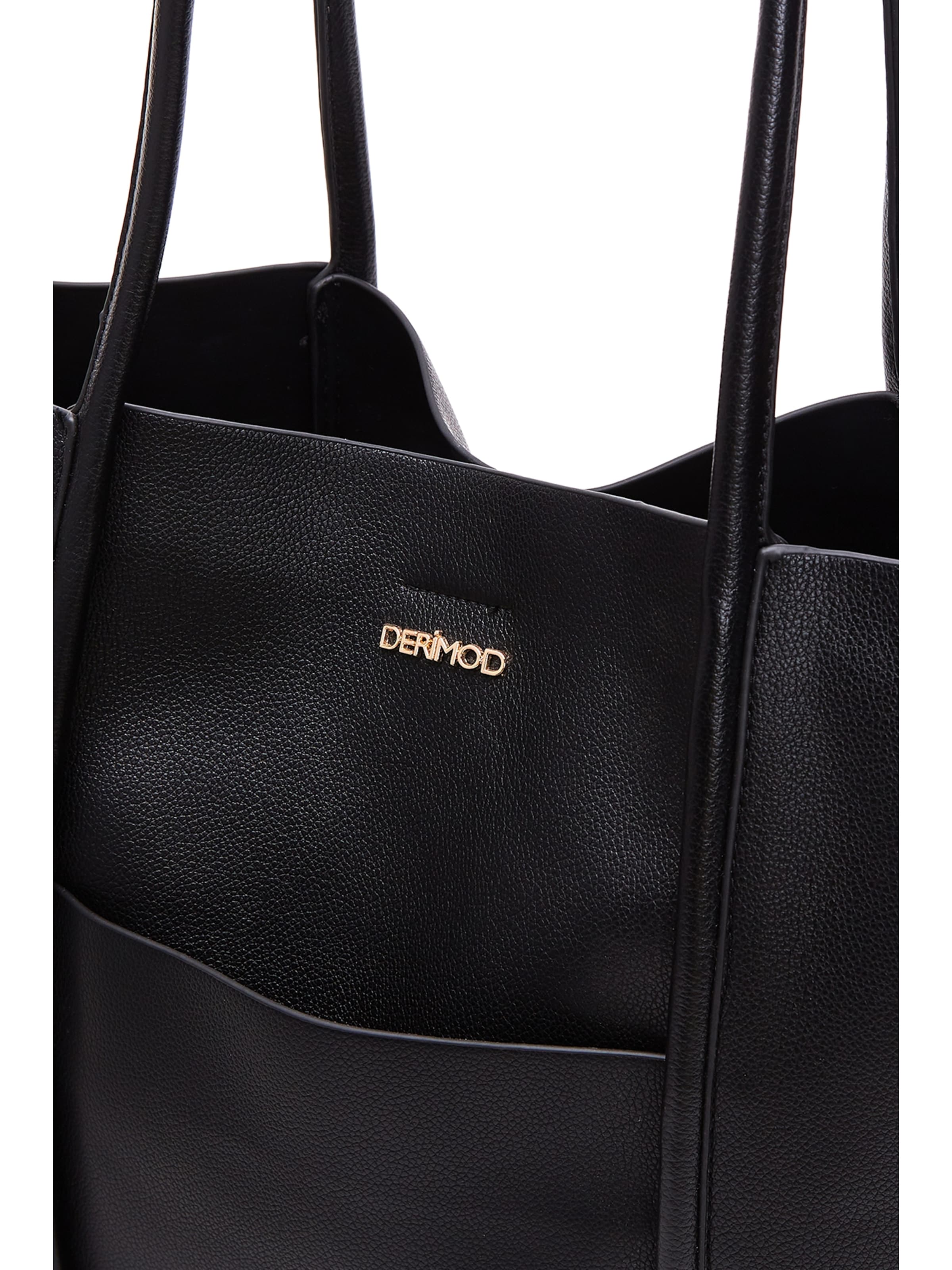 Derimod Schultertasche in Schwarz