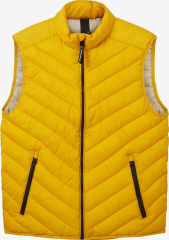 TOM TAILOR Vest in Yellow: front