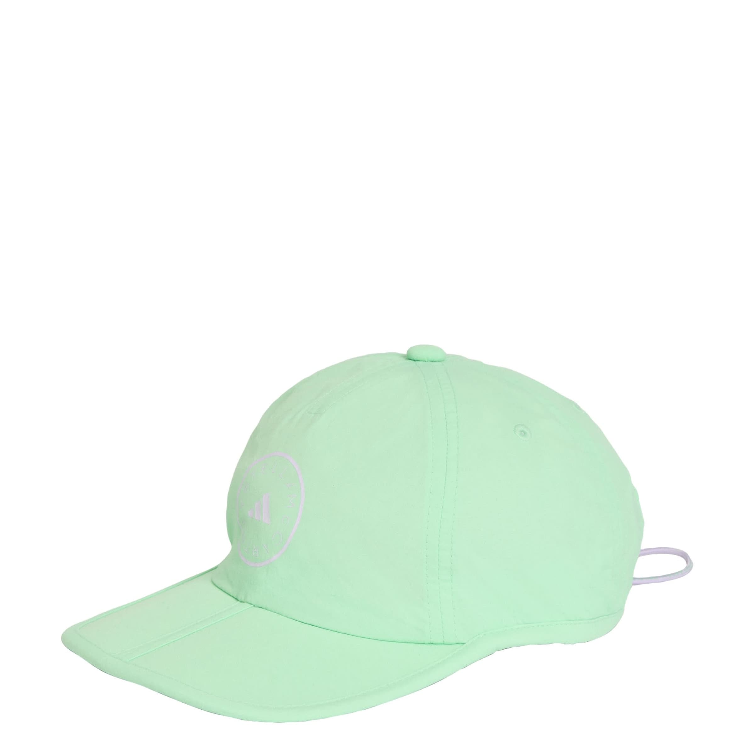 ADIDAS BY STELLA MCCARTNEY Athletic Cap 'Run' in Green: front