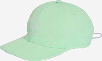 ADIDAS BY STELLA MCCARTNEY Athletic Cap 'Run' in Green: front