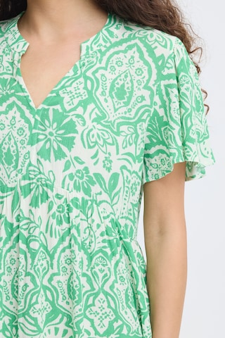 Robe-chemise 'Marrakech' ICHI en vert