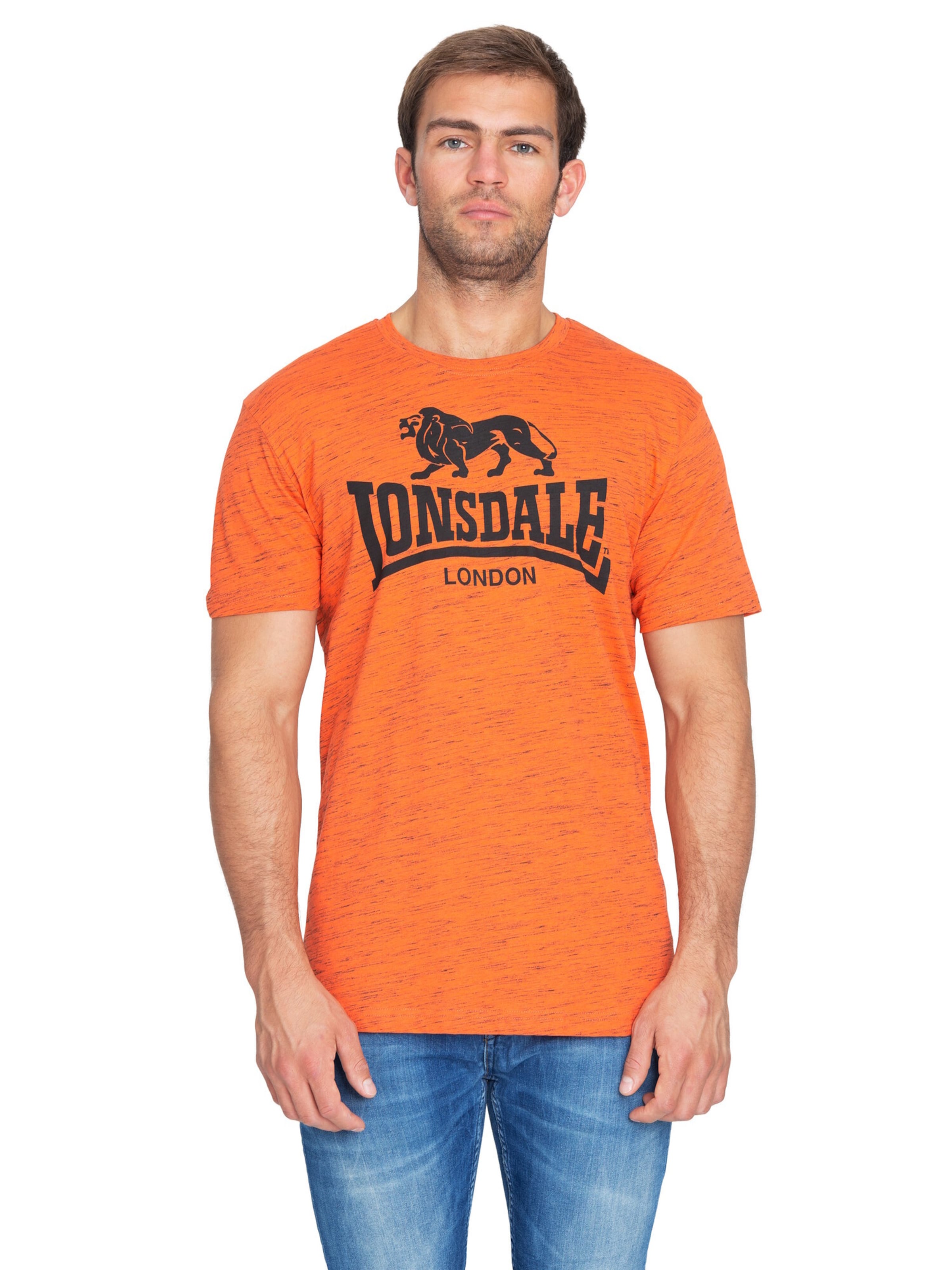 LONSDALE Tričko 'Gargave' - Oranžová: predná strana