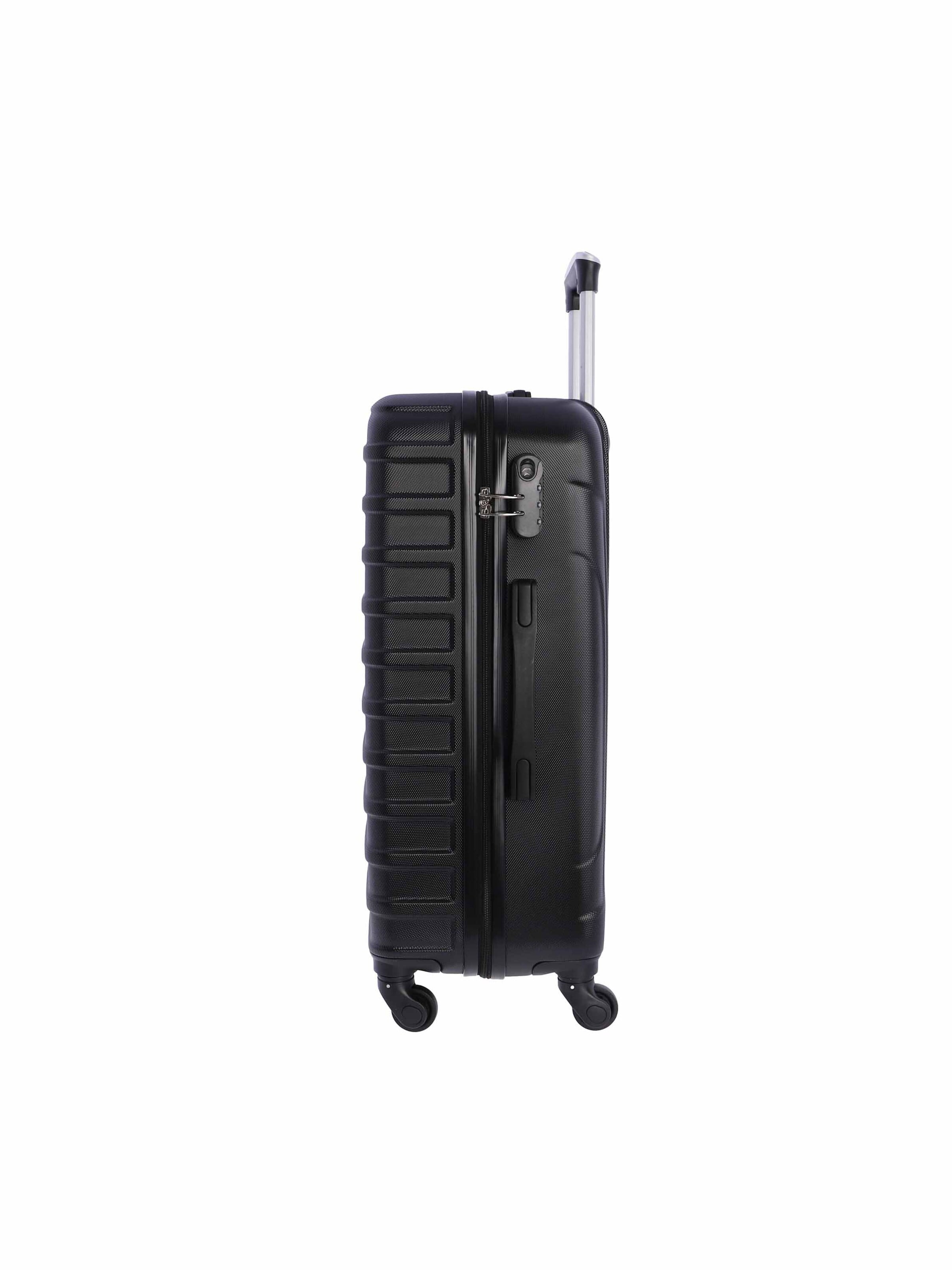 Coronel Tapioca - Carrito 'Coronel Tapioca Maleta Mediana 23 kg | Maleta de Viaje Rígida con 4 Ruedas Dobles 360º, Candado numérico y Asa Telescópica | Equipaje Resistente al Agua para Viajes en Avión' en negro