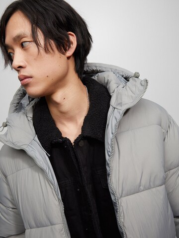 Pull&Bear Winter Jacket in Grey