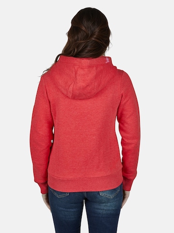 salzhaut Sweatvest in Rood