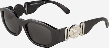 VERSACE - Gafas de sol en negro: frente