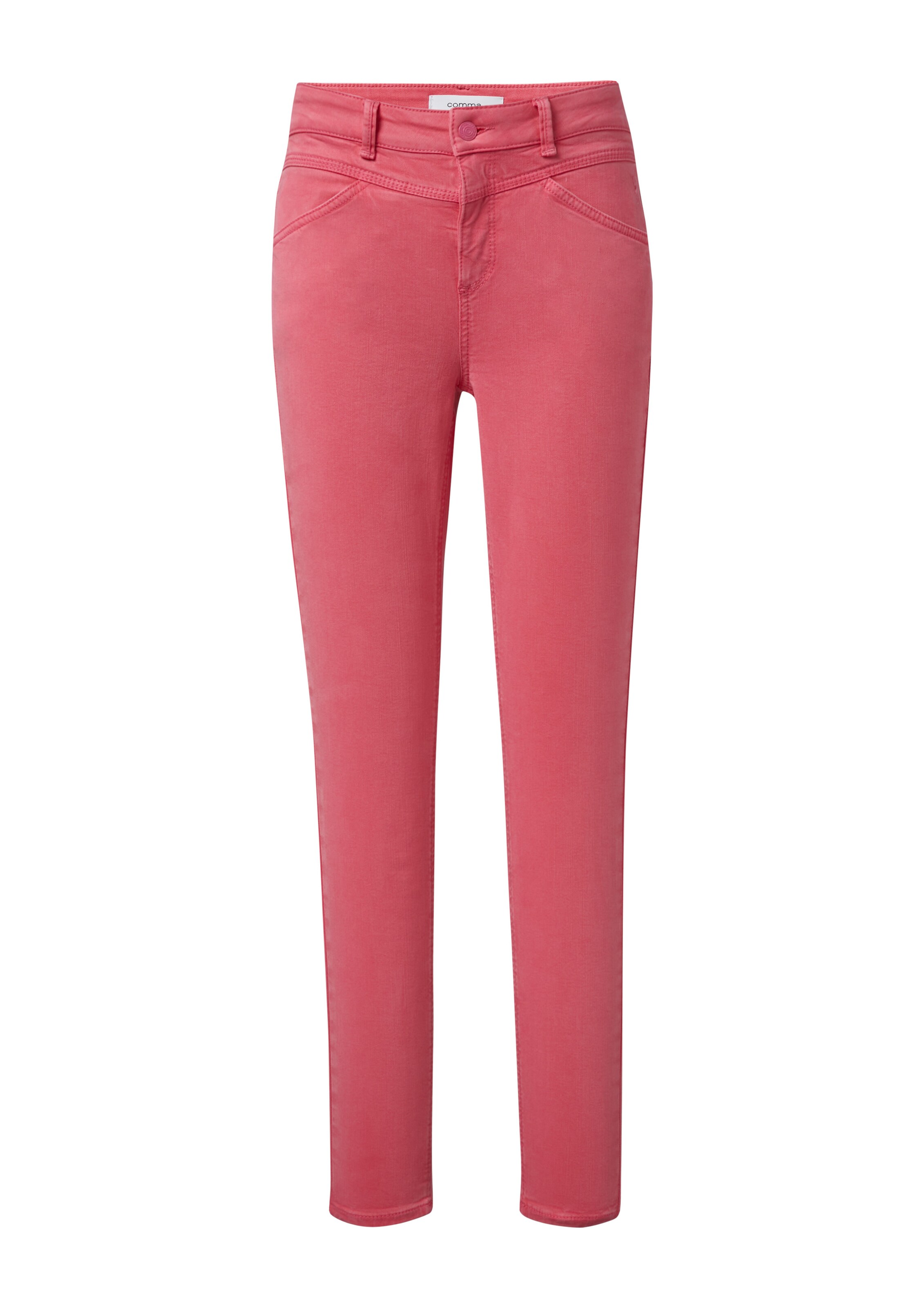 comma casual identity Skinny Hose in Pink: Vorderseite