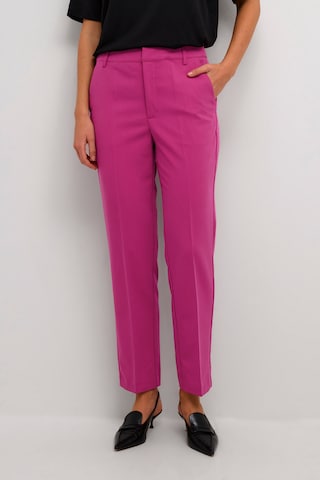 Regular Pantalon à plis 'Sakura' Kaffe en rose : devant