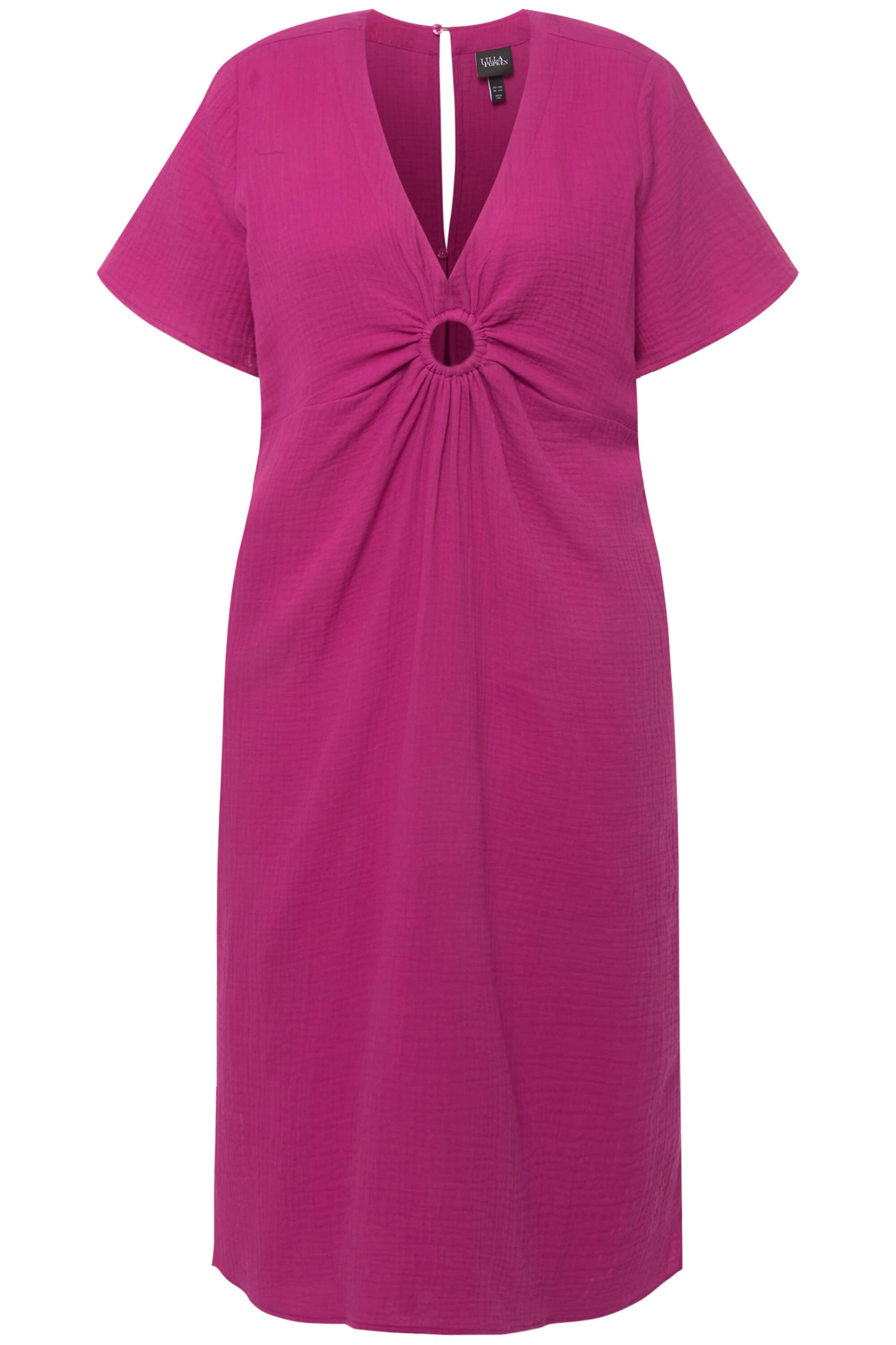 Ulla Popken Jurk in Roze: voorkant