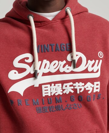 Sweat-shirt Superdry en rouge