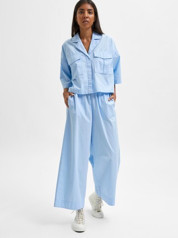 Wide leg Pantaloni di SELECTED FEMME in blu