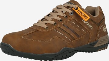 Dockers by GerliSportske cipele na vezanje - smeđa boja: prednji dio
