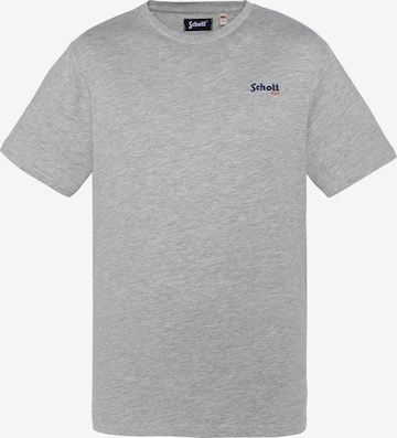 Schott NYC Shirt in Grau: Vorderseite