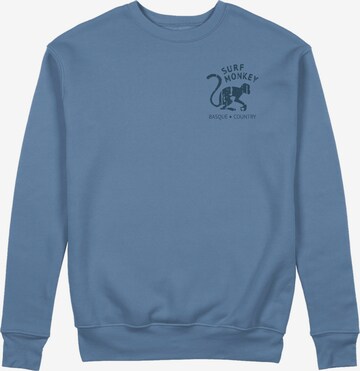 Sweat-shirt Surf Monkey en bleu : devant