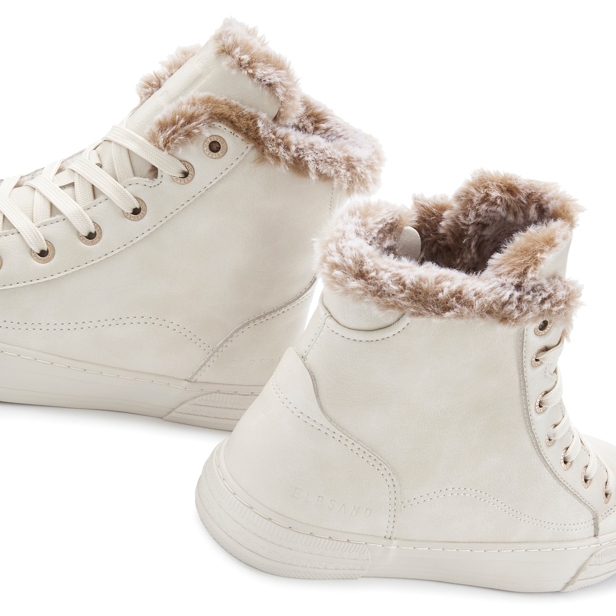 Elbsand Schnürstiefelette in Beige