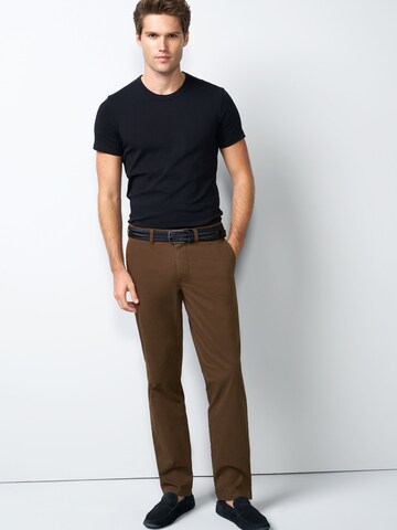 MEYER Regular Chino Pants in Brown