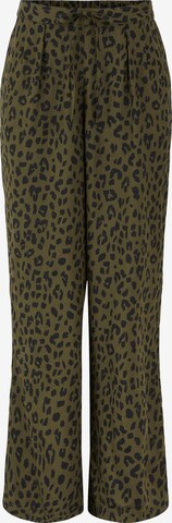 Pantaloni con pieghe 'Jeppa' di PIECES in verde: frontale