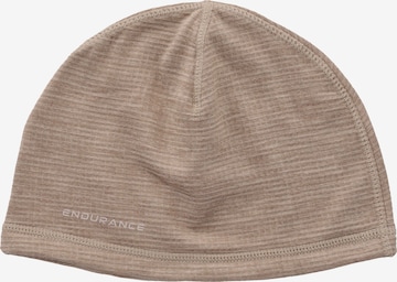 ENDURANCE Athletic Hat 'Nevier' in Brown: front