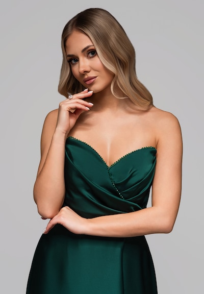 Ombre Robe de soirée en vert foncé, Vue avec produit