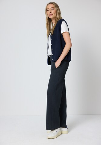 STREET ONE Wide Leg Hose in Blau