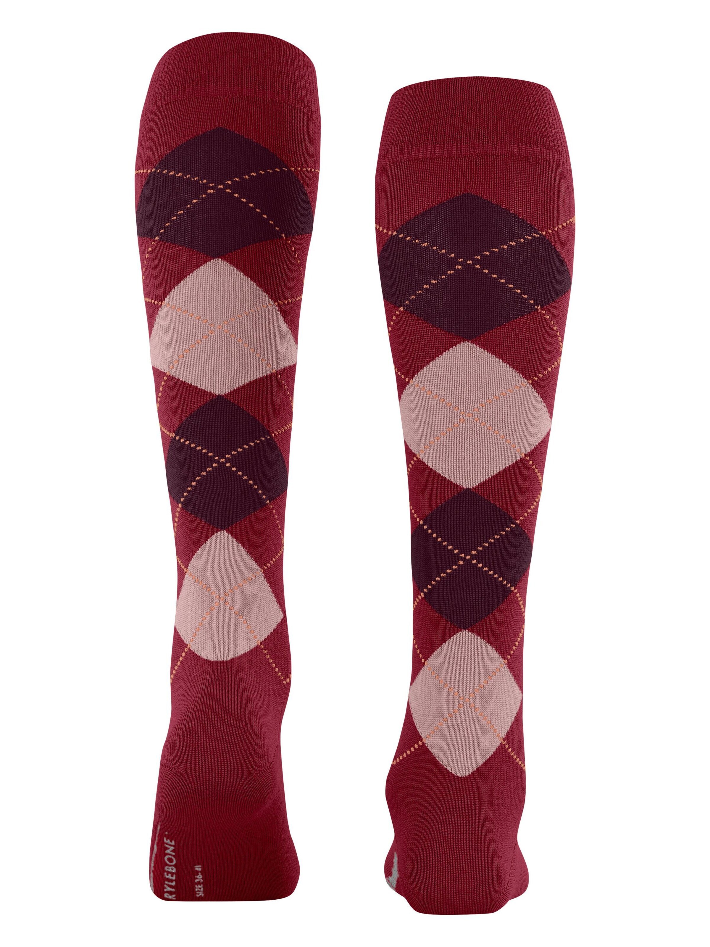 BURLINGTON Overknee Strümpfe 'Marylebone'‌‌‌ in Rot