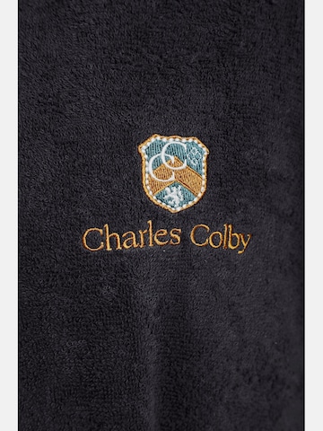 Peignoir long Charles Colby en noir