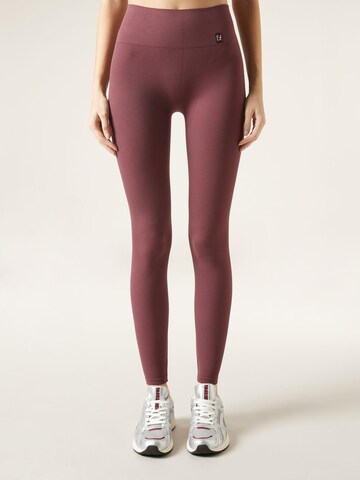 CALZEDONIA Skinny Sporthose in Rot: Vorderseite