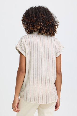 ICHI - Blusa 'LINNO' em bege