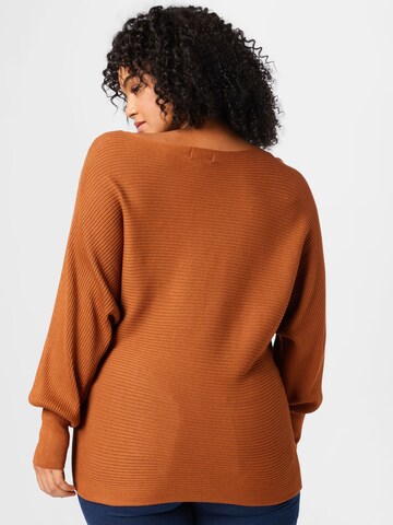 ONLY Curve Sweater 'ADALINE' in Brown