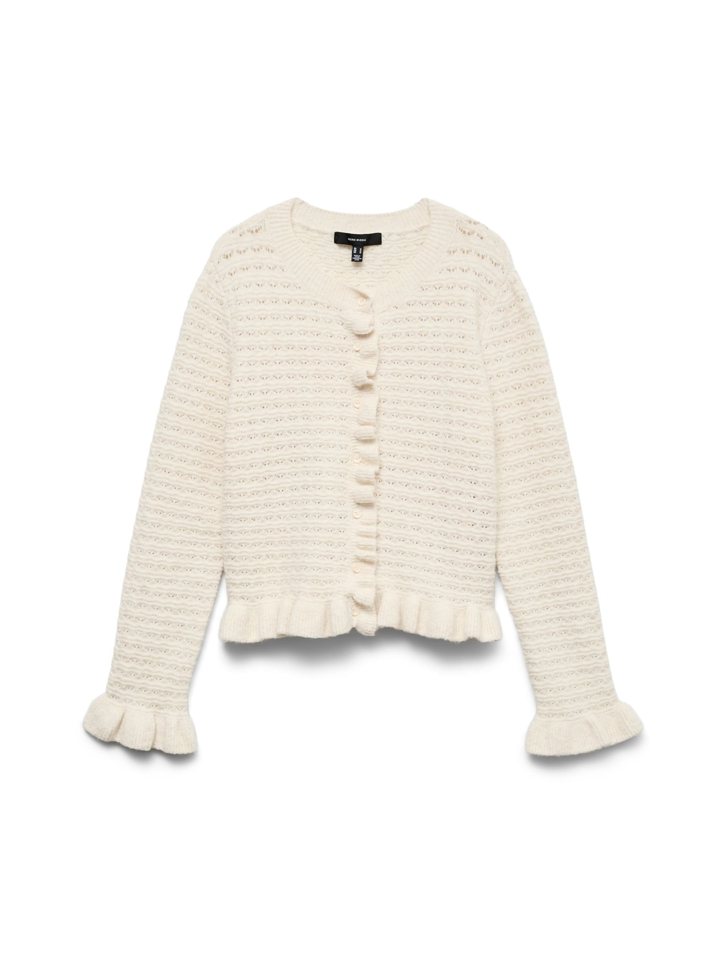 Cardigan 'VMAlia' VERO MODA en blanc : devant
