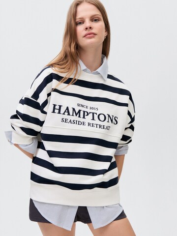 MANGO TEEN Sweatshirt 'HAMPTONS' in White: front