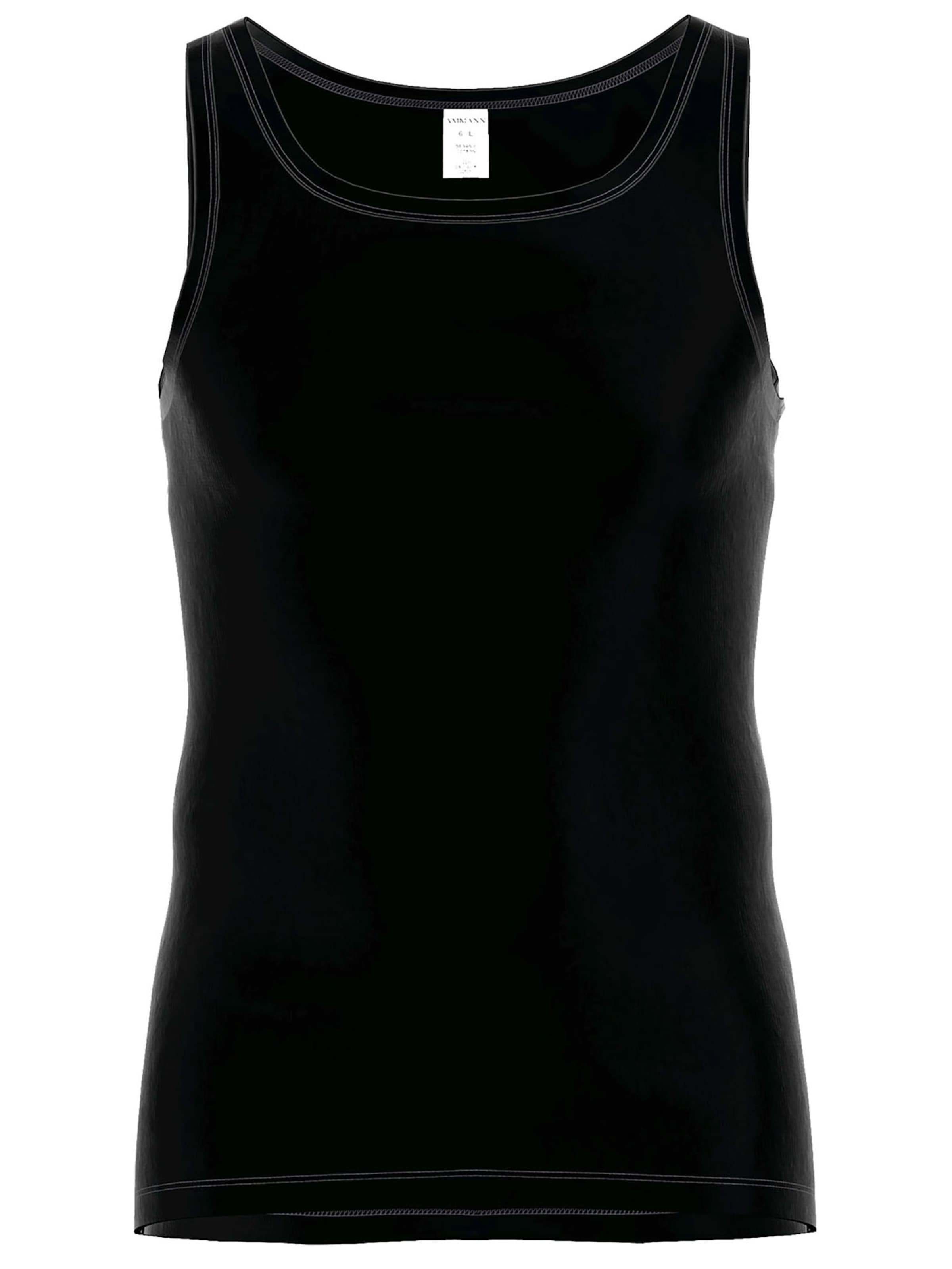 Ammann Undershirt 'Day Classic / Feinripp Premium' in Black: front