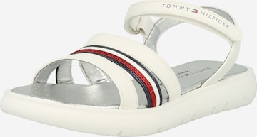 balts TOMMY HILFIGER Sandales: no priekšpuses