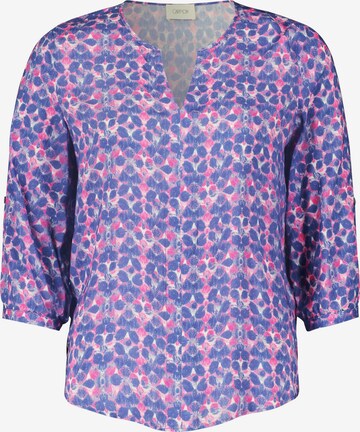 Cartoon Blouse in Blue: front