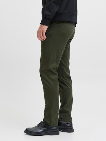 JACK & JONES Slimfit Παντελόνι τσίνο 'JJIMARCO JJBOWIE' σε πράσινο