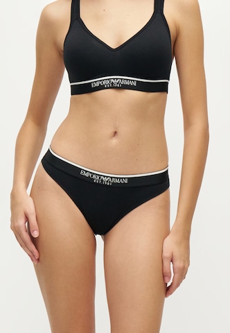 Emporio Armani Σλιπ σε μαύρο: μπροστά