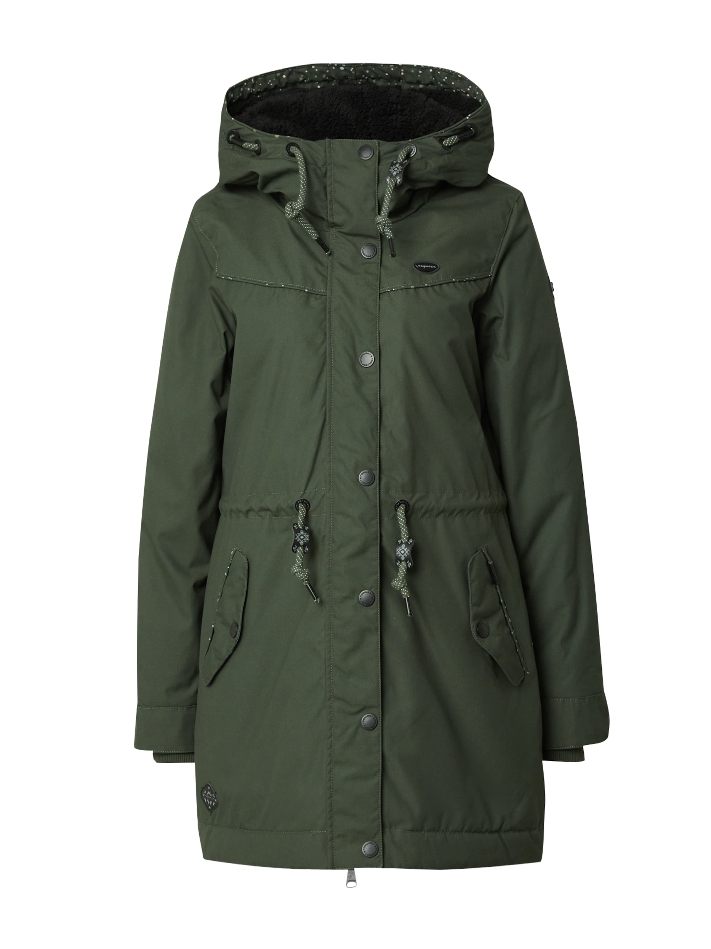Ragwear Winter parka 'CANNY' in Green: front