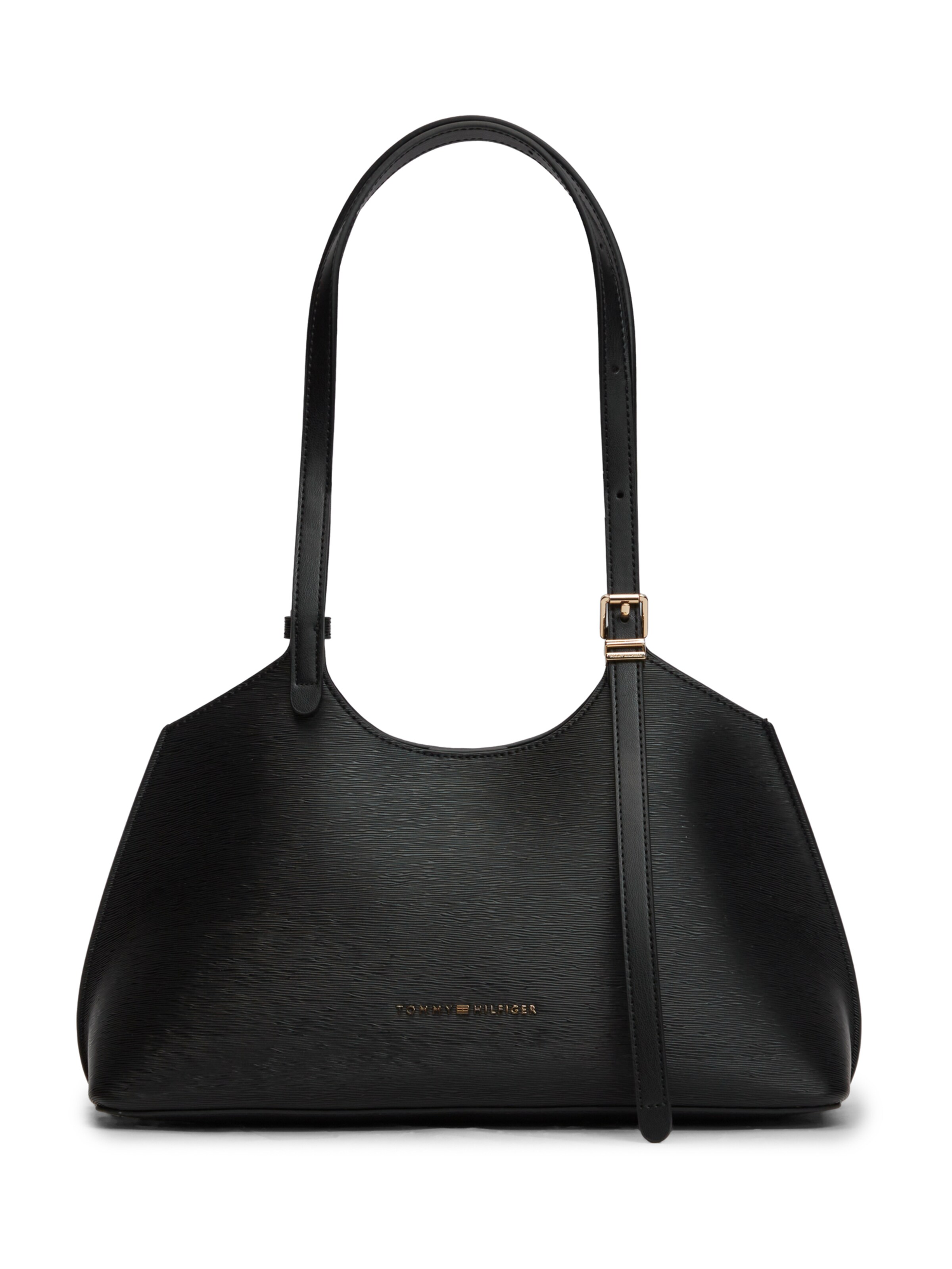 TOMMY HILFIGER - Mala de ombro em preto: frente