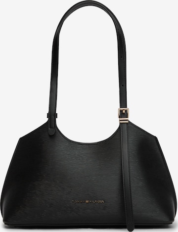TOMMY HILFIGER - Mala de ombro em preto: frente