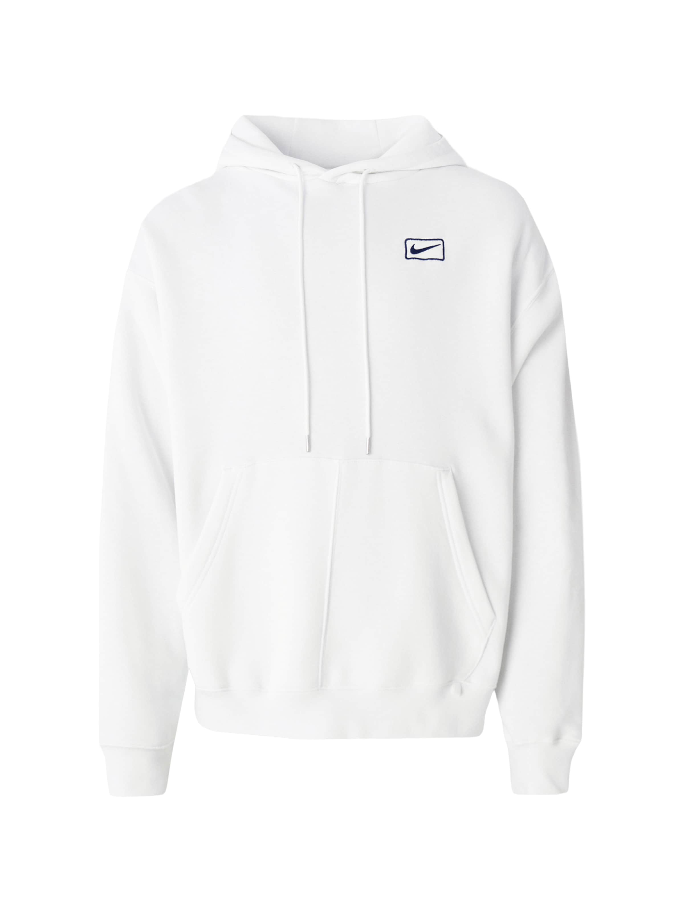 Bluză de molton de la Nike Sportswear pe alb: față