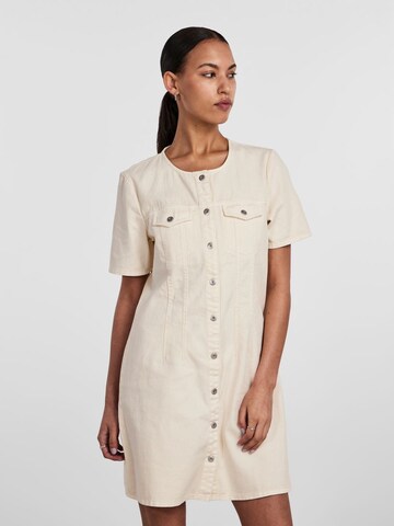 PIECES Zomerjurk 'Tara' in Beige: voorkant