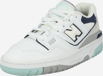 Sneaker '550' di new balance in bianco: frontale