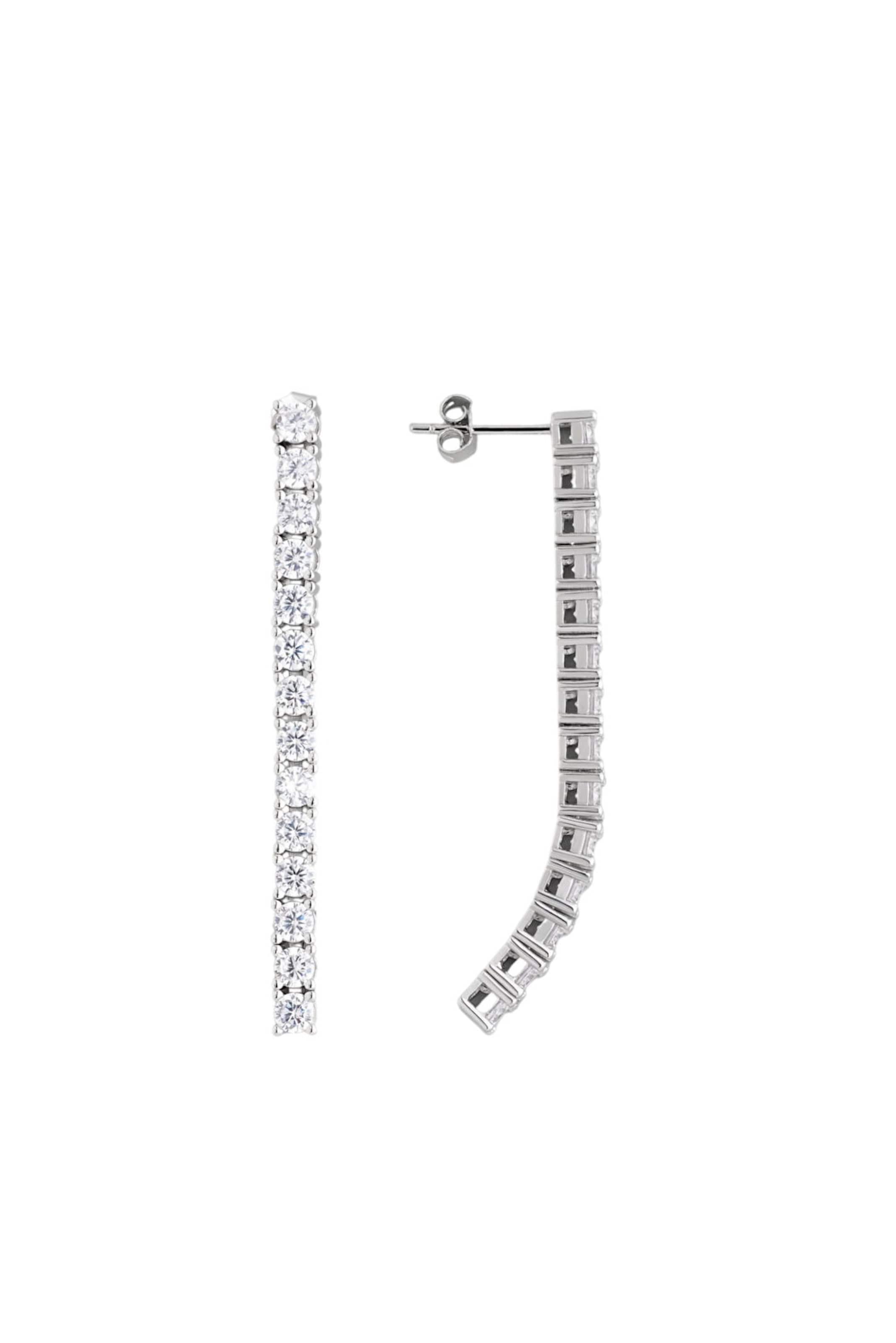 So Chic Ohrringe in Silber: Vorderseite