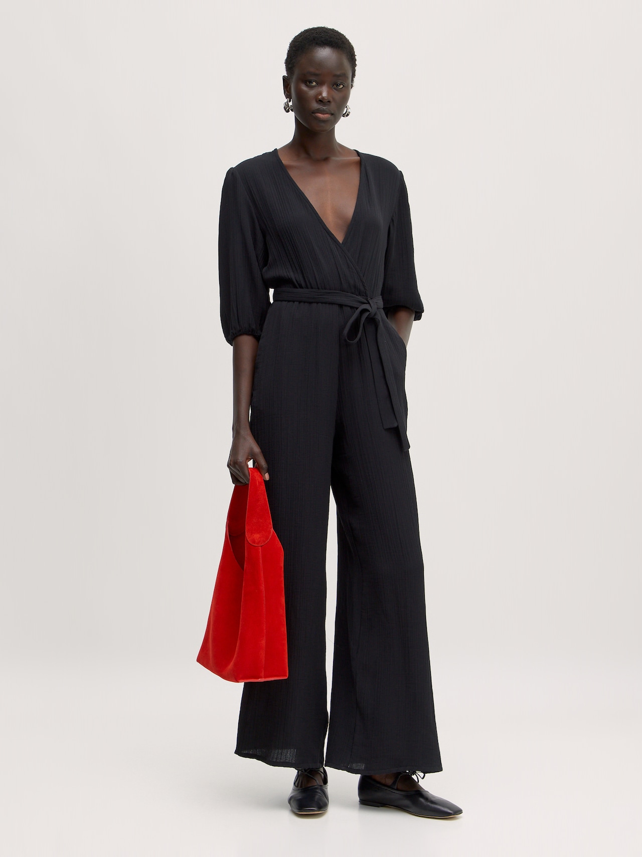 EDITED Producten Jumpsuit 'Davide' Zwart